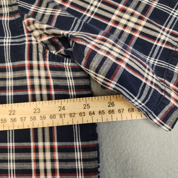 Carhartt Shirt Mens XL Blue Gray Plaid Short Sleeve Button Down - Picture 4 of 16